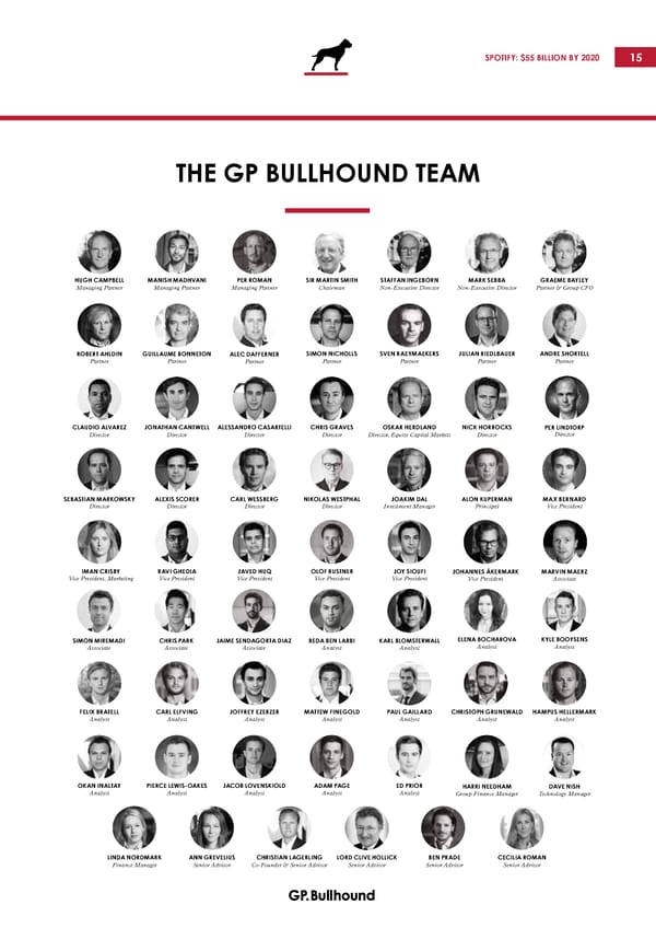 GP Bullhound Spotify Update October 2017 - Page 15