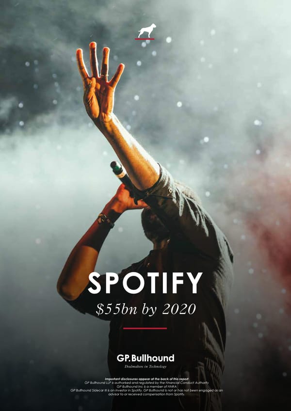 GP Bullhound Spotify Update October 2017 - Page 1